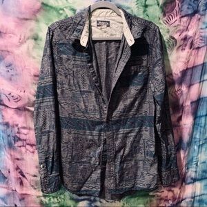 Tribal Print Button Up